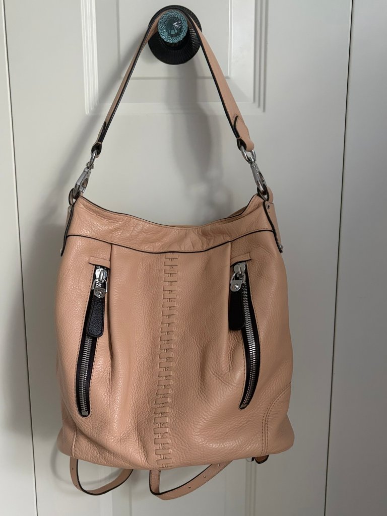Oryany Marlene Convertible Backpack Leather Shoulder Bag Euc